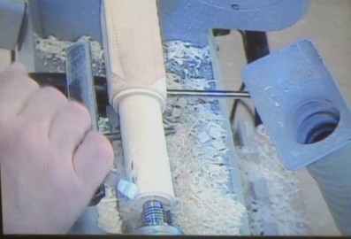 Showing the transition from square to round. i.e A table leg